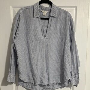 Woman’s Blue Striped Shirt